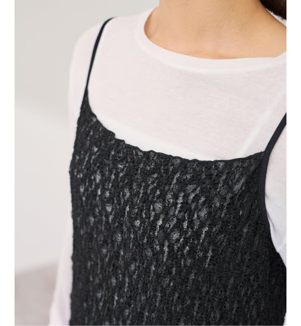 FRAMeWORK「≪予約≫シャーリングレースキャミワンピース」|ワンピース|