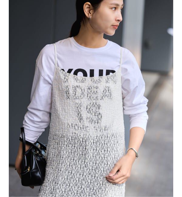 FRAMeWORK「≪予約≫シャーリングレースキャミワンピース」|ワンピース|