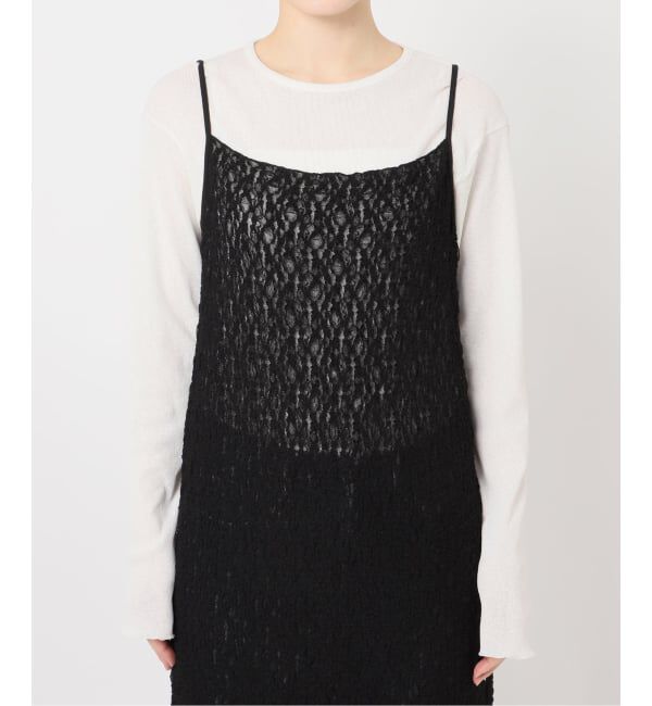 FRAMeWORK「≪予約≫シャーリングレースキャミワンピース」|ワンピース|