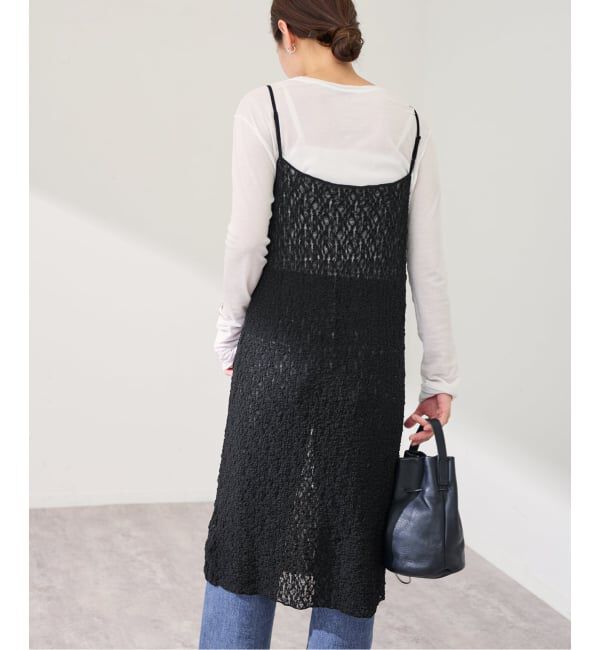 FRAMeWORK「≪予約≫シャーリングレースキャミワンピース」|ワンピース|