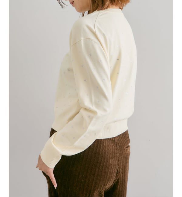 U by SPICK&SPAN「ビジューニットカーデ」|カーディガン|