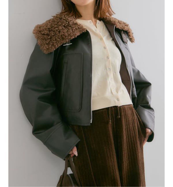 U by SPICK&SPAN「ビジューニットカーデ」|カーディガン|