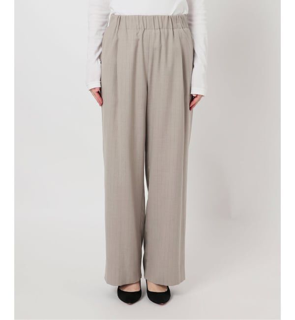 Spick and Span「《予約》ピンストライプイージーパンツ」|スラックス|