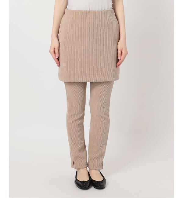 FRAMeWORK「onit/オニット 別注スカート付きレギンスパンツ」|その他|ベージュ