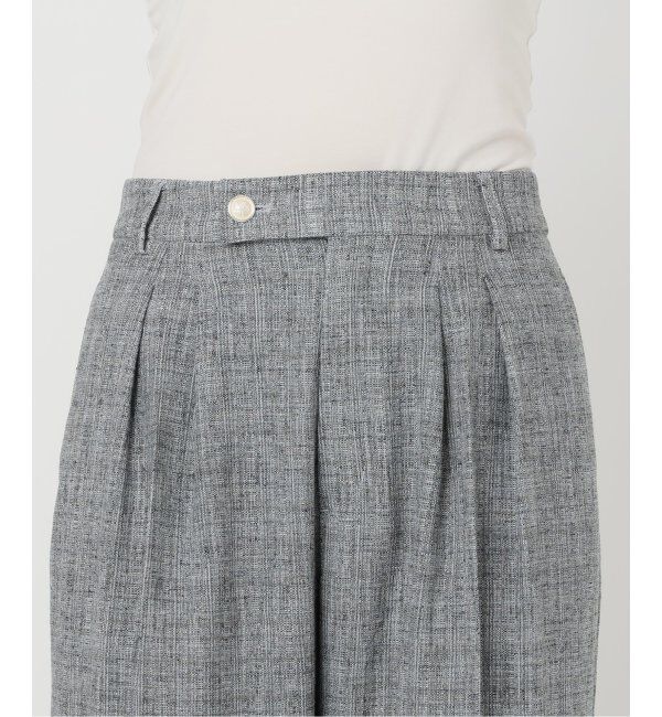  「【洗える】ツイードワイドパンツ」|スラックス|