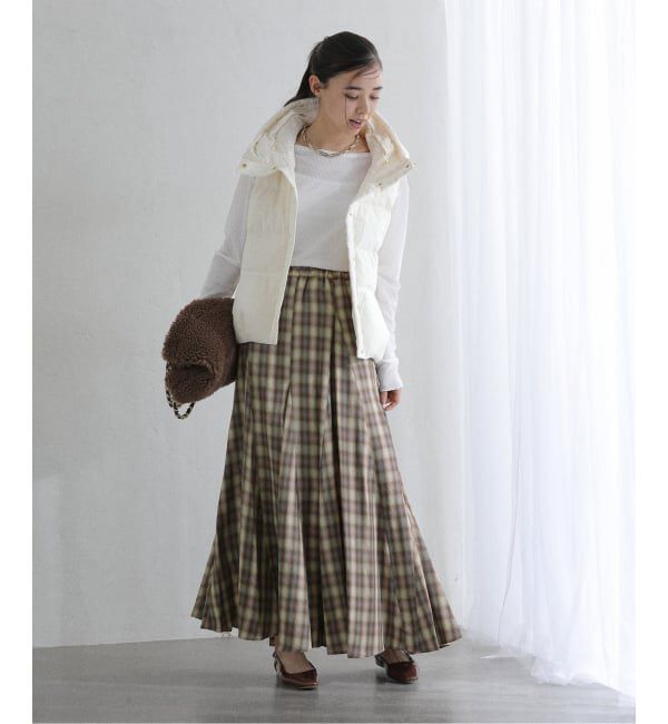  「【洗える】Munich/ミューニック オンブレチェックスカート」|スカート|