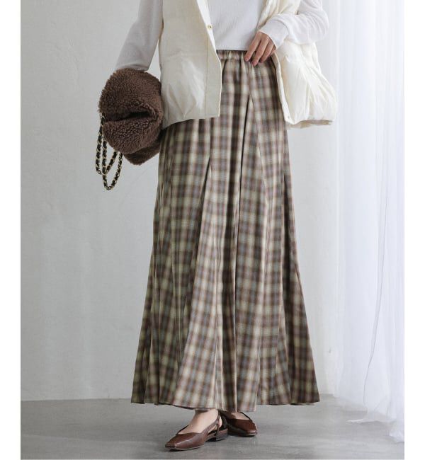  「【洗える】Munich/ミューニック オンブレチェックスカート」|スカート|