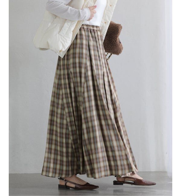  「【洗える】Munich/ミューニック オンブレチェックスカート」|スカート|