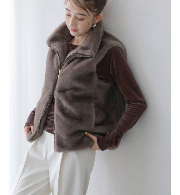  「【洗える】ベロアドレープカットソー」|Tシャツ・カットソー|