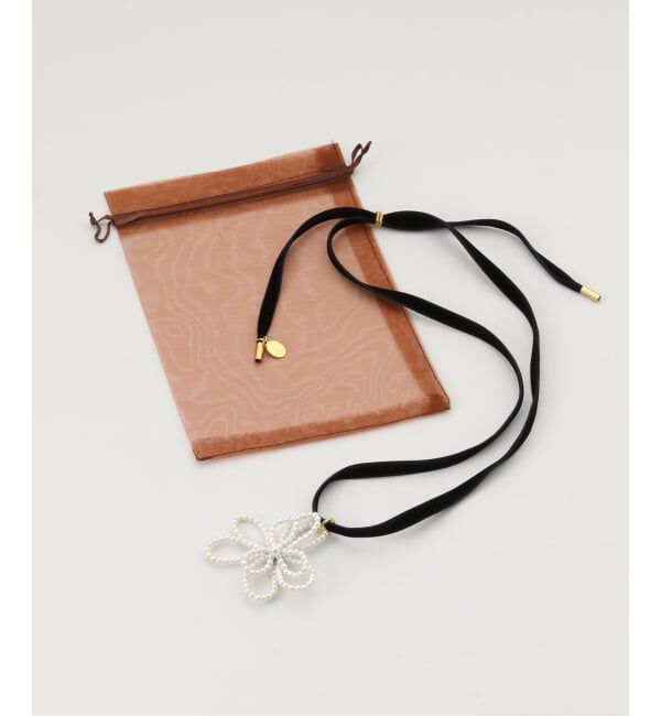  「POP ADER.bijoux/ポップ アデルビジュー Noemie velour necklace」|ネックレス|