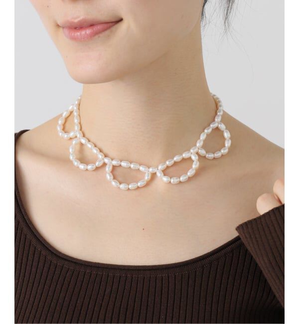  「POP ADER.bijoux/ポップ アデルビジュー Juliette pearl necklace」|ネックレス|