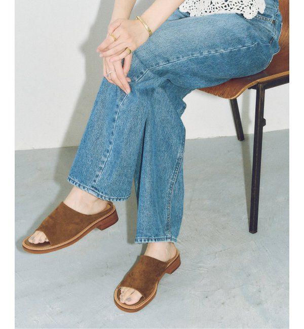  「《追加》MIDORI UEEDA&times;GRISEクロッグミュールサンダル」|サンダル|キャメル