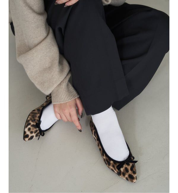  「《追加5》ポインテッドレオパードバレエ」|バレエシューズ|