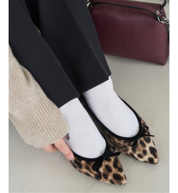  「《追加5》ポインテッドレオパードバレエ」|バレエシューズ|