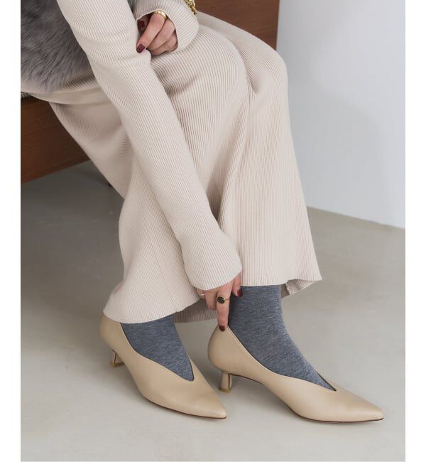  「《追加3》4.5cmポインテッドハイバンプパンプス」|パンプス|