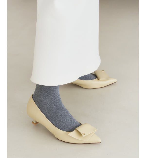  「《追加》3.5cmポインテッドLモチーフパンプス」|パンプス|イエロー C