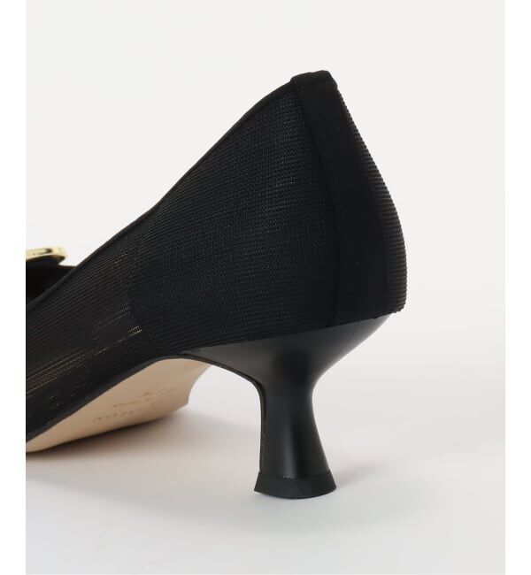  「5cmスクエアチュールバックルパンプス」|パンプス|