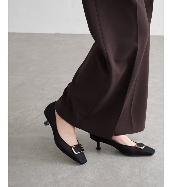  「5cmスクエアチュールバックルパンプス」|パンプス|