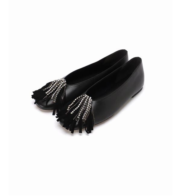 GRISE「GRISEレザービジューフリンジフラット」|その他|