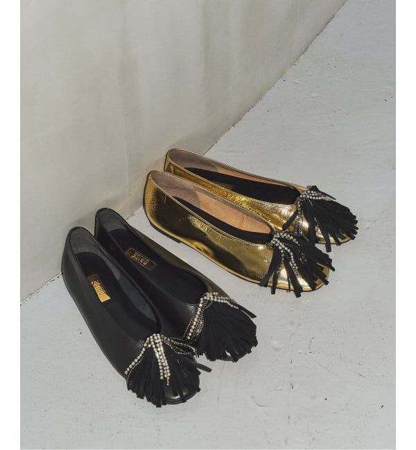 GRISE「GRISEレザービジューフリンジフラット」|その他|