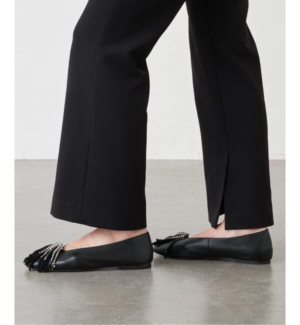 GRISE「GRISEレザービジューフリンジフラット」|その他|