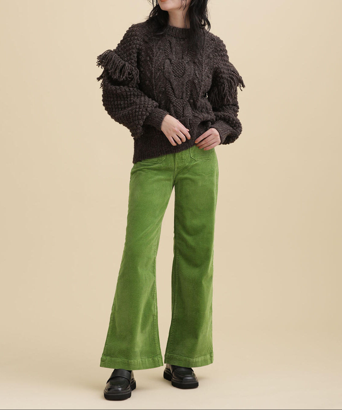 nano･universe「ROLLA'S/SAILOR JEAN OLIEVE CORD」|チノ|