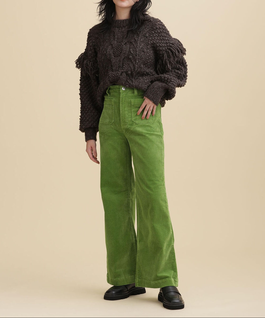 nano･universe「ROLLA'S/SAILOR JEAN OLIEVE CORD」|チノ|