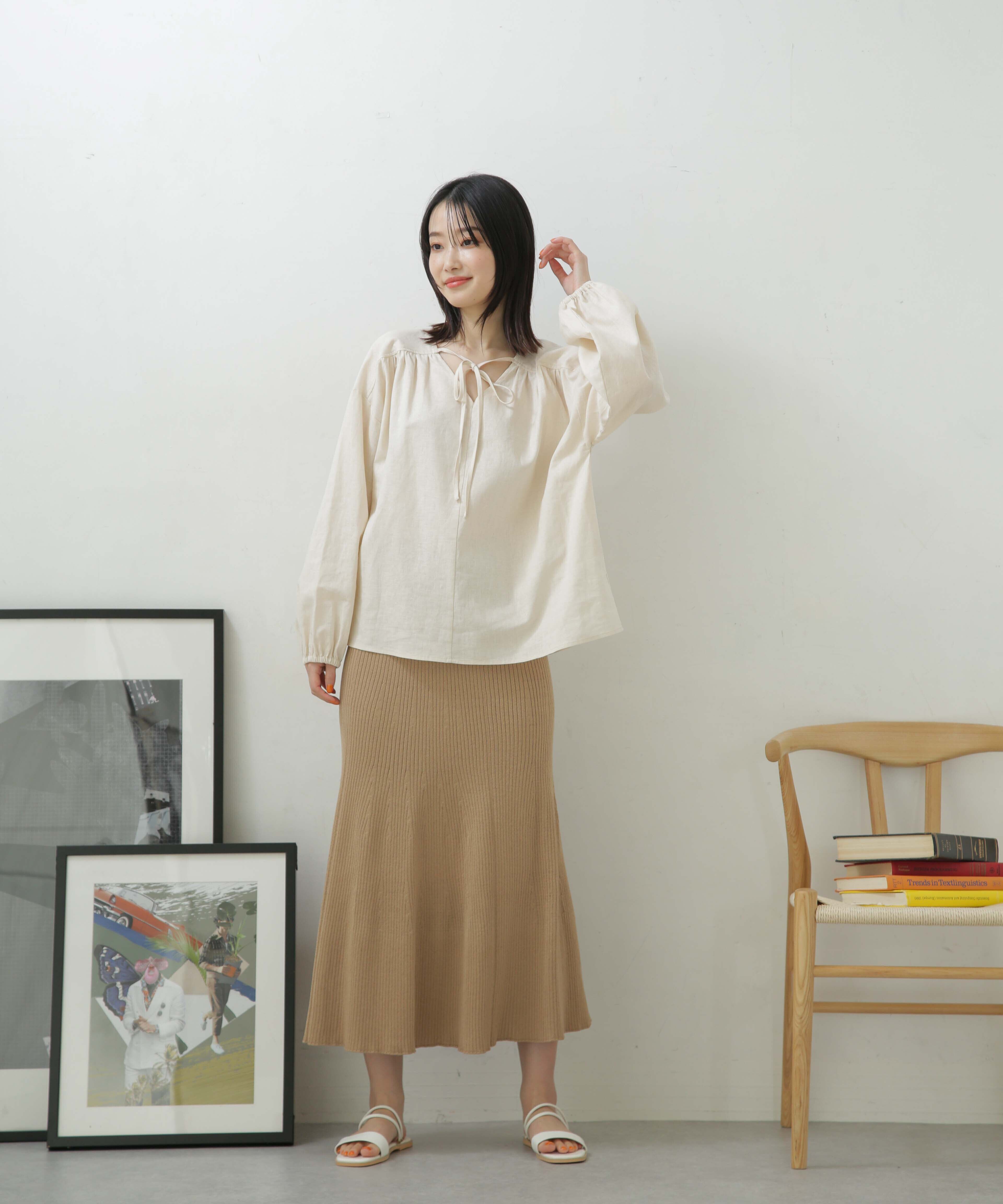 nano･universe「LB.04/リブフレアニットスカート」|スカート|