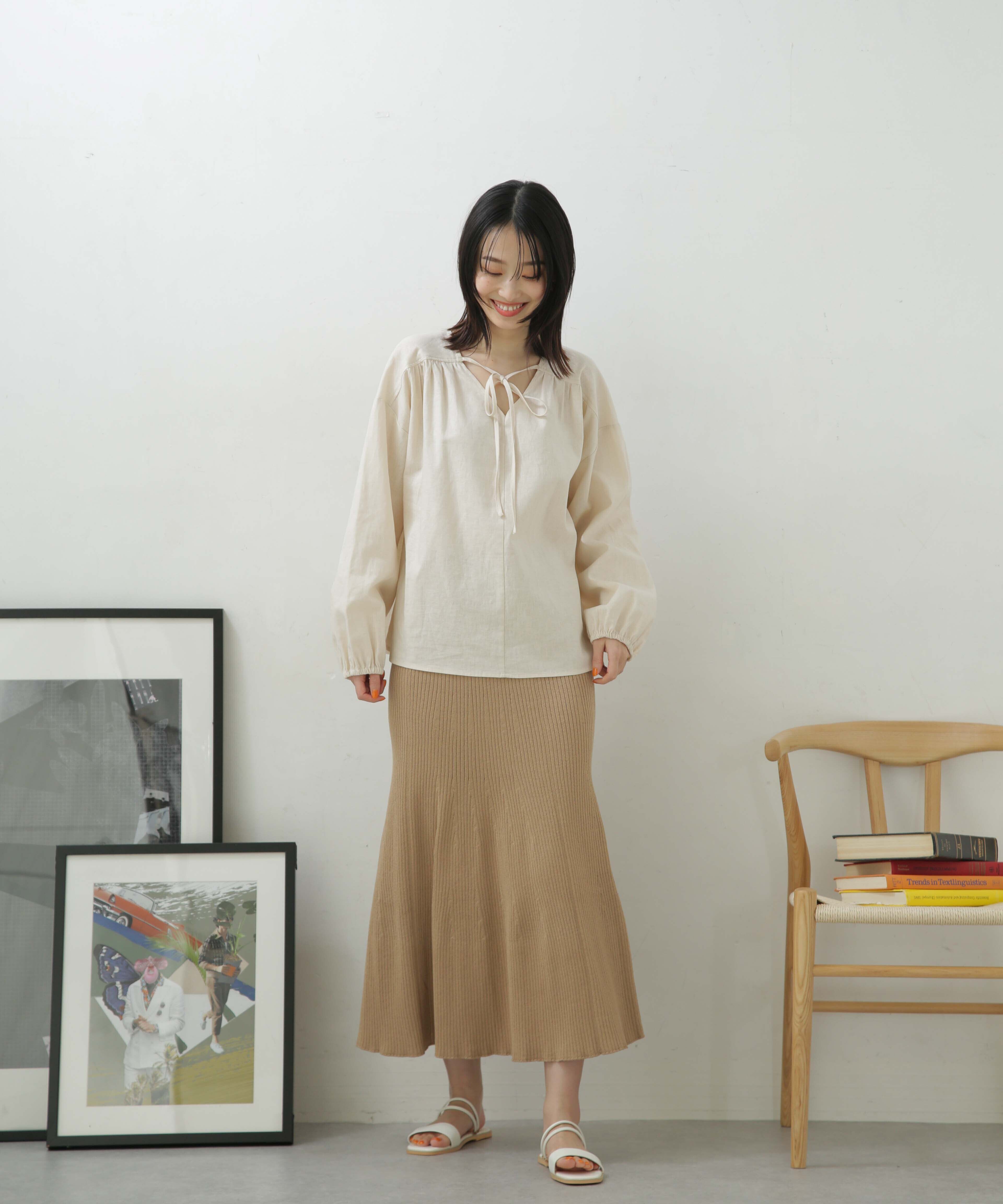 nano･universe「LB.04/リブフレアニットスカート」|スカート|