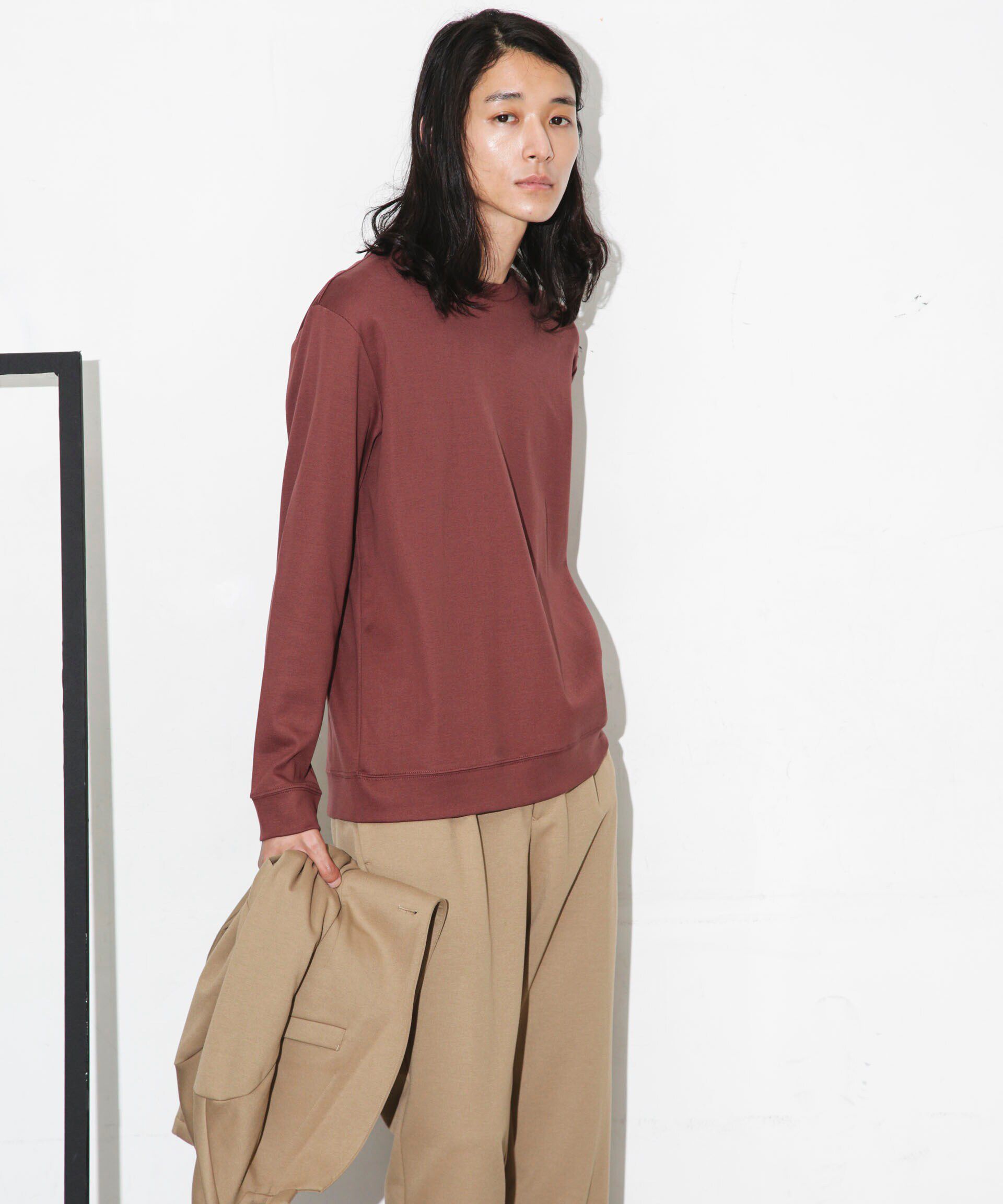 nano･universe「｢FORMAL JERSEY｣クルーネックカットソー長袖」|Tシャツ・カットソー|