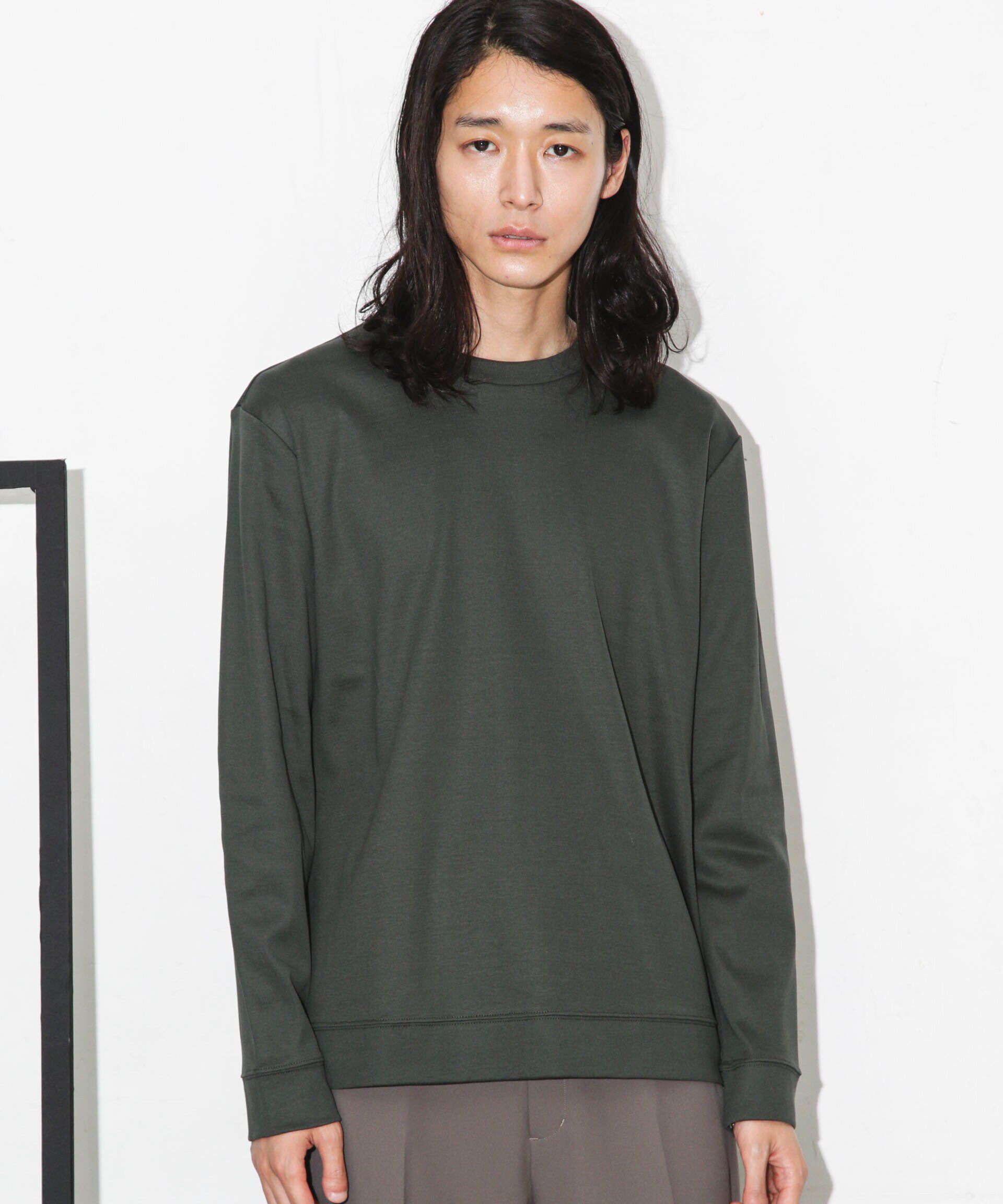 nano･universe「｢FORMAL JERSEY｣クルーネックカットソー長袖」|Tシャツ・カットソー|