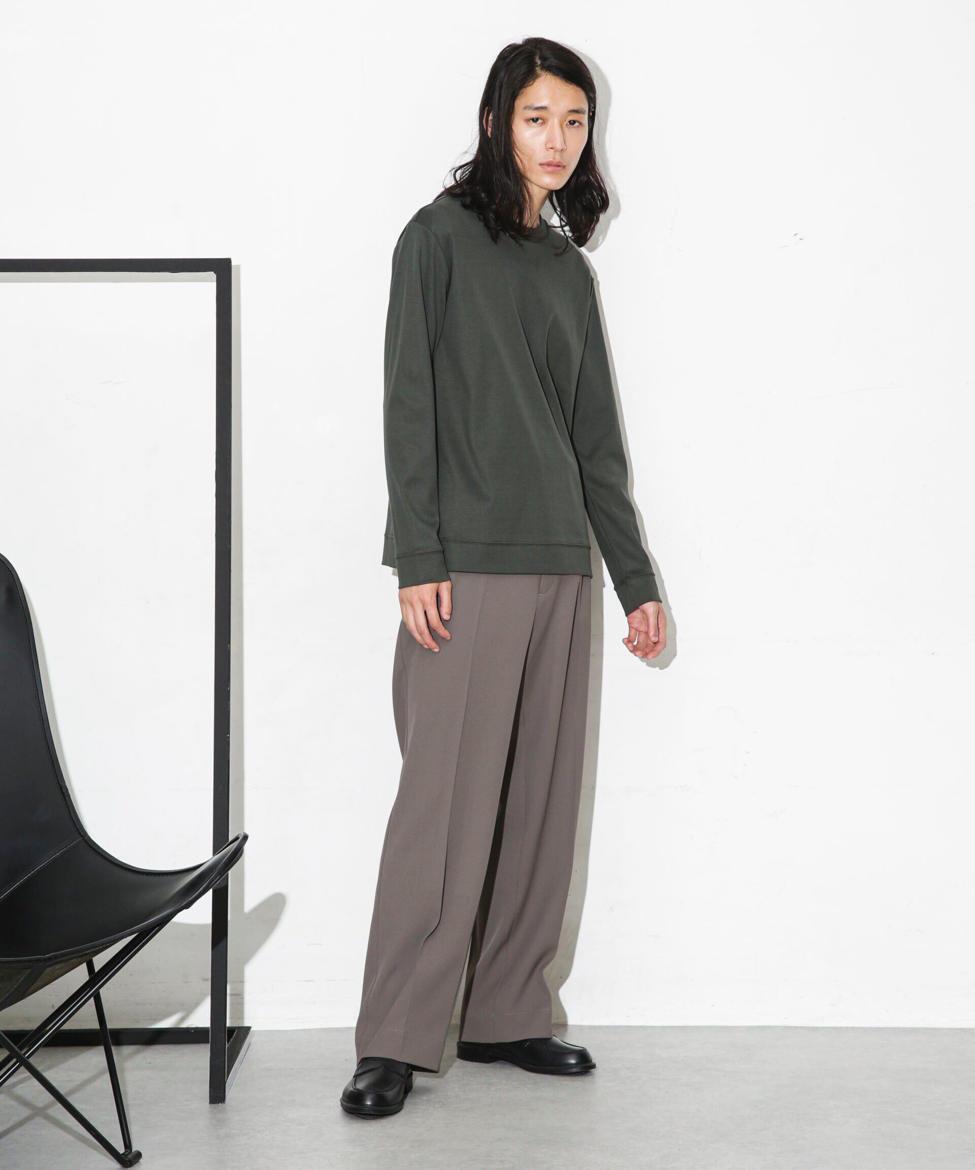 nano･universe「｢FORMAL JERSEY｣クルーネックカットソー長袖」|Tシャツ・カットソー|