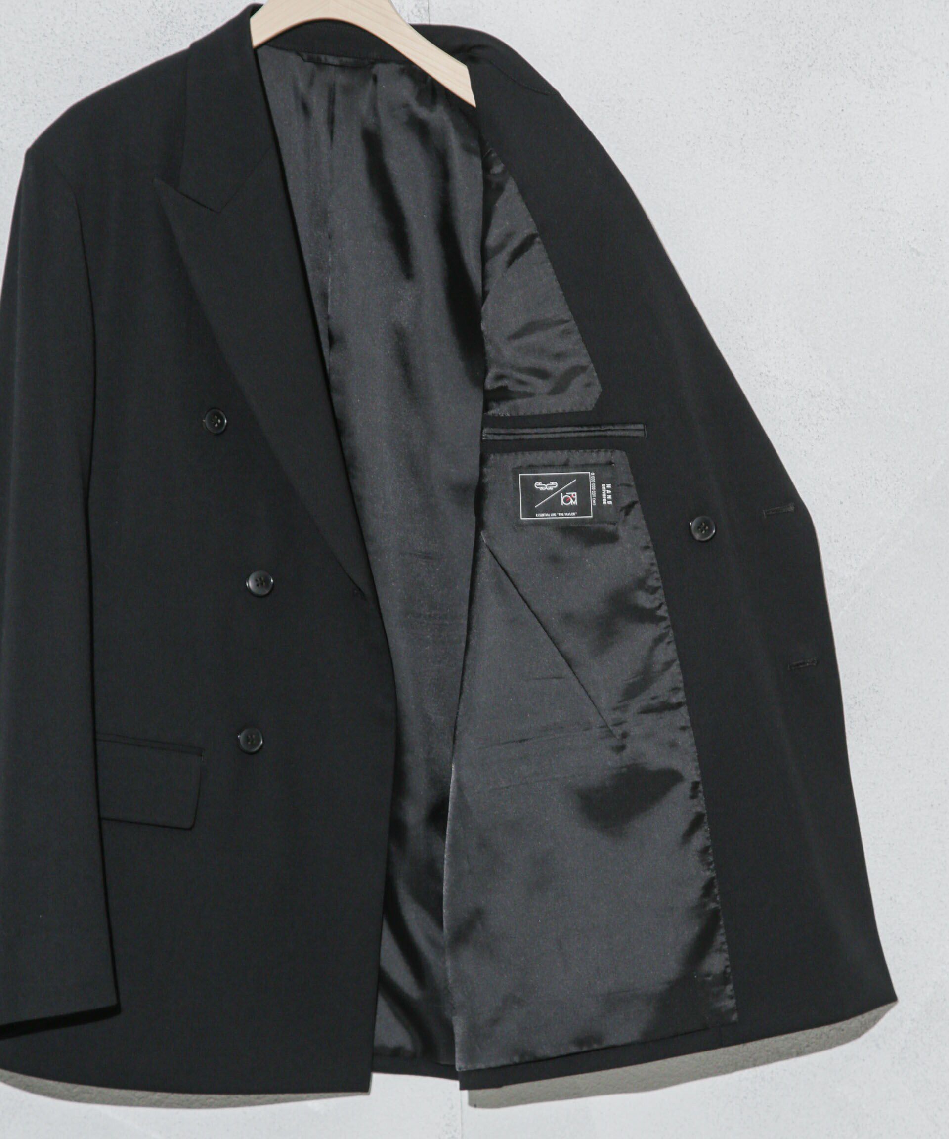 nano･universe「「ESSENTIAL LINE」TWソリッドダブルジャケット」|スーツ|