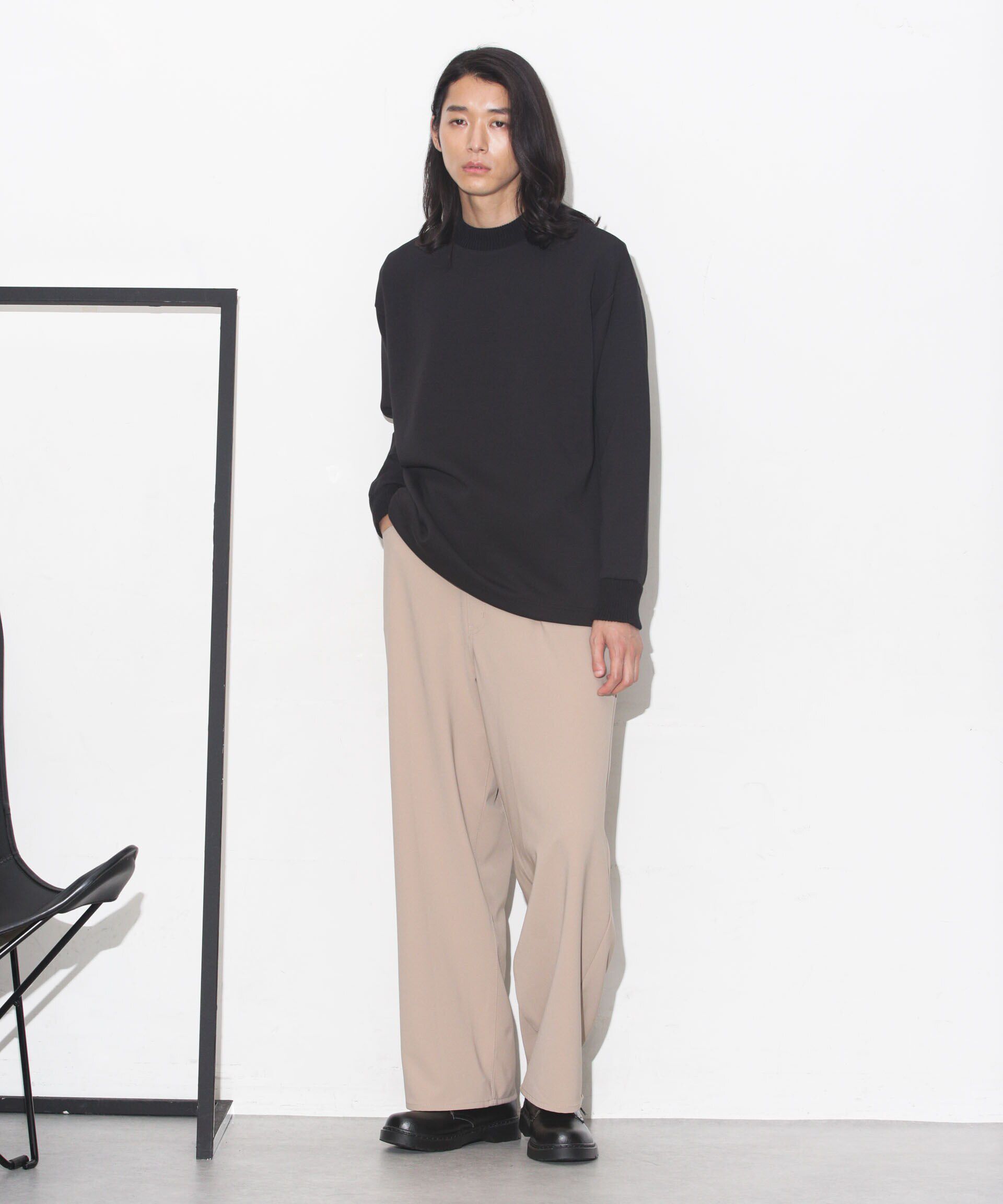 nano･universe「ダンボールドローストリングリブプルオーバー」|Tシャツ・カットソー|