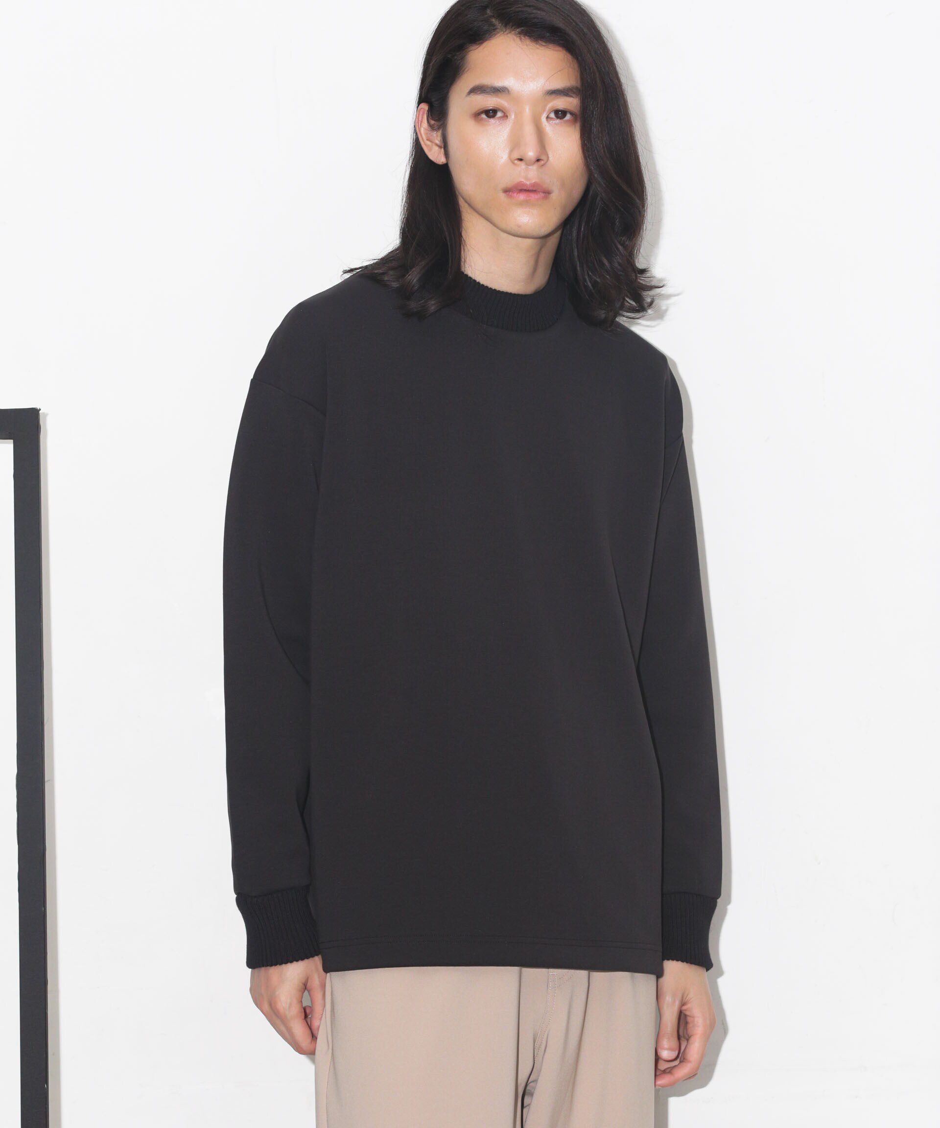 nano･universe「ダンボールドローストリングリブプルオーバー」|Tシャツ・カットソー|