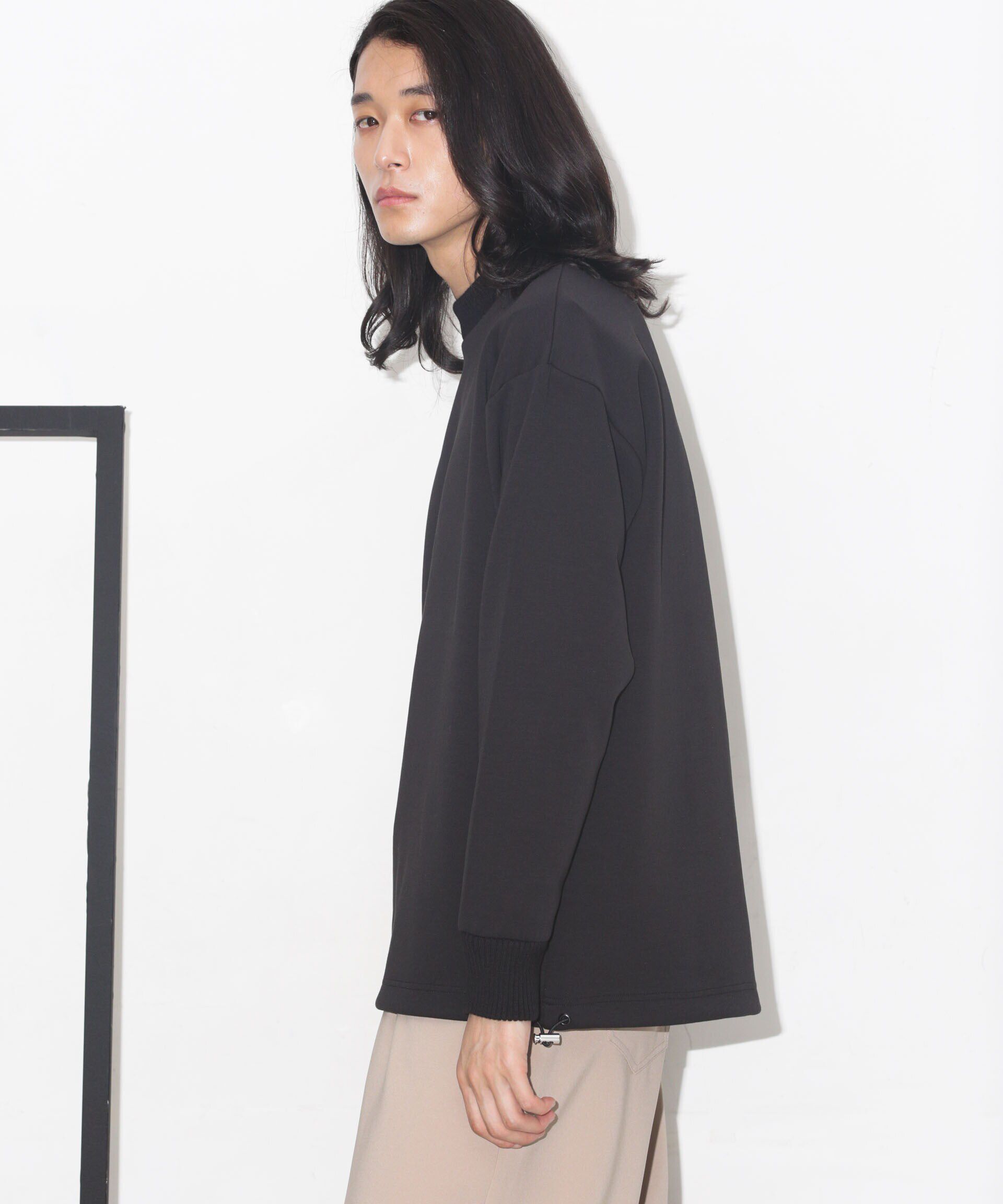 nano･universe「ダンボールドローストリングリブプルオーバー」|Tシャツ・カットソー|