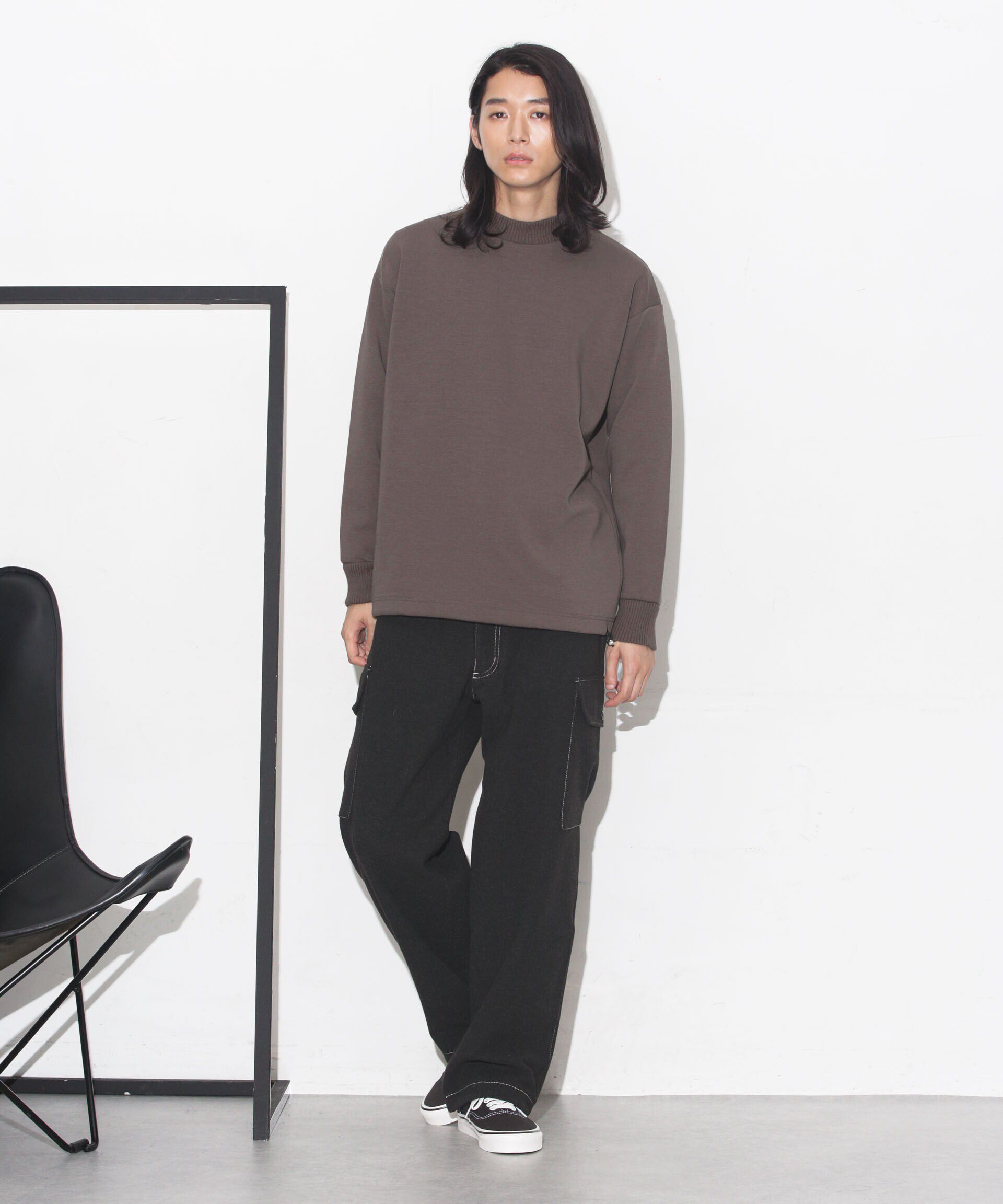 nano･universe「ダンボールドローストリングリブプルオーバー」|Tシャツ・カットソー|