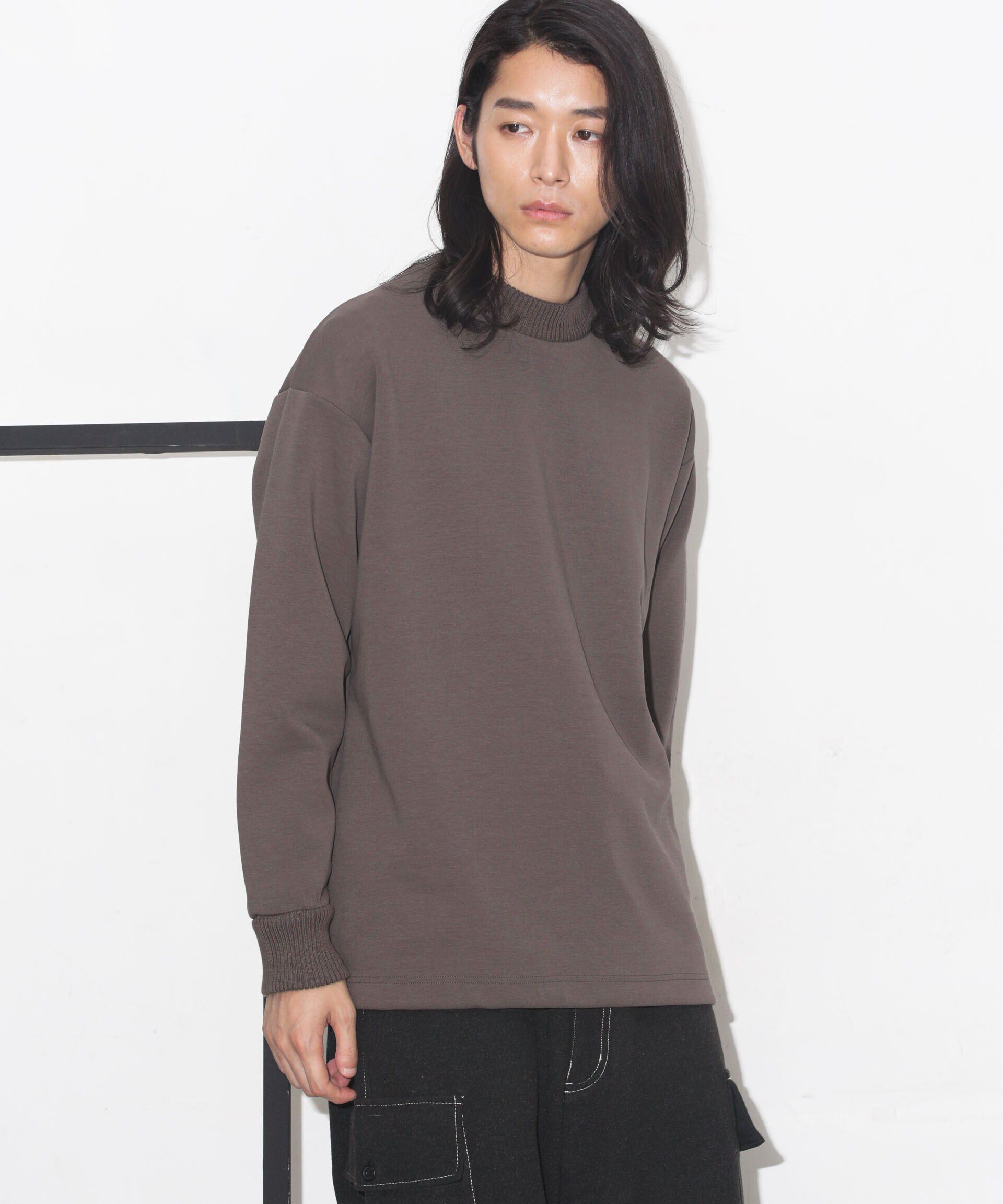 nano･universe「ダンボールドローストリングリブプルオーバー」|Tシャツ・カットソー|