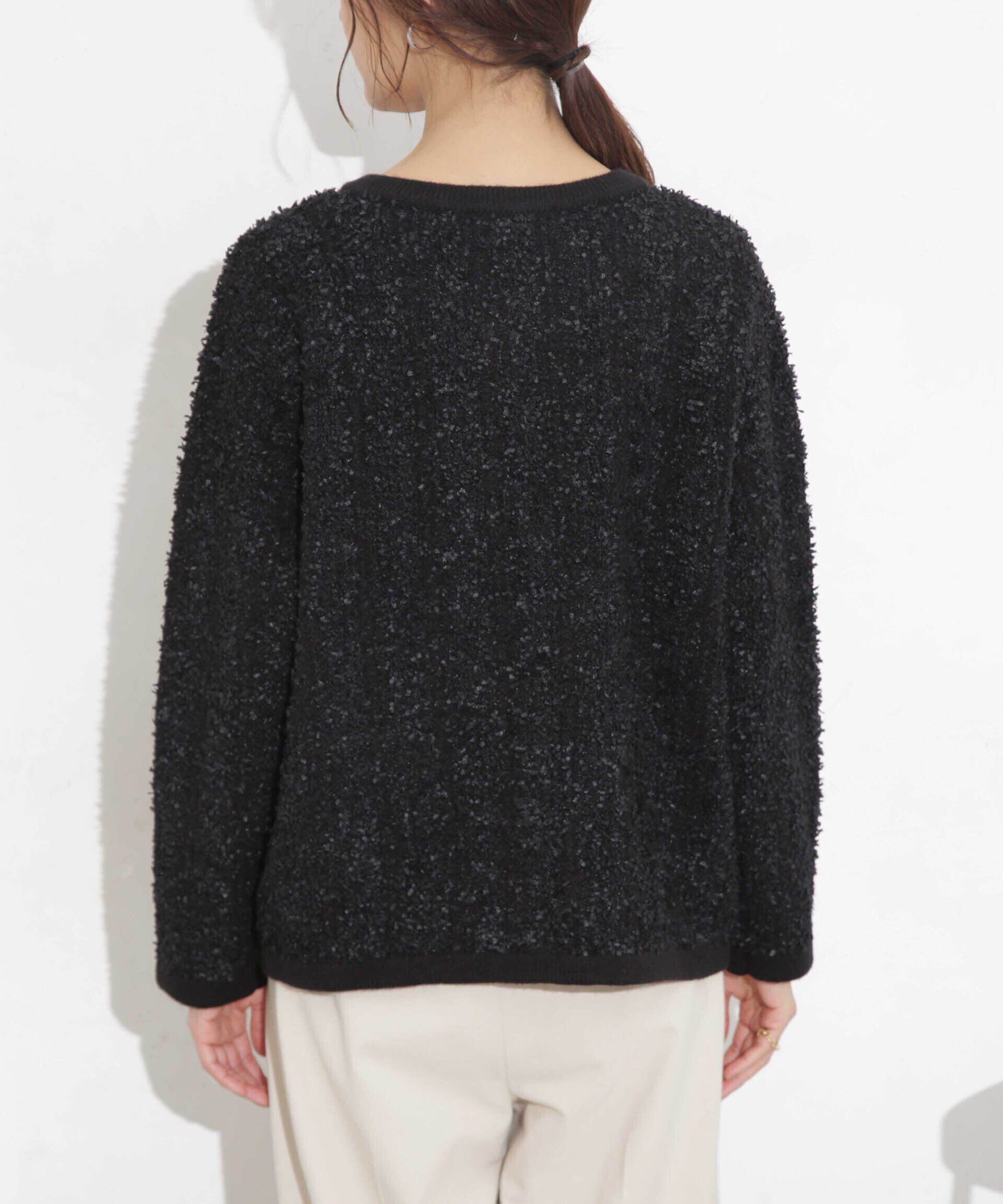 nano･universe「ツイードニットジャケットカーディガン」|ニット・セーター|