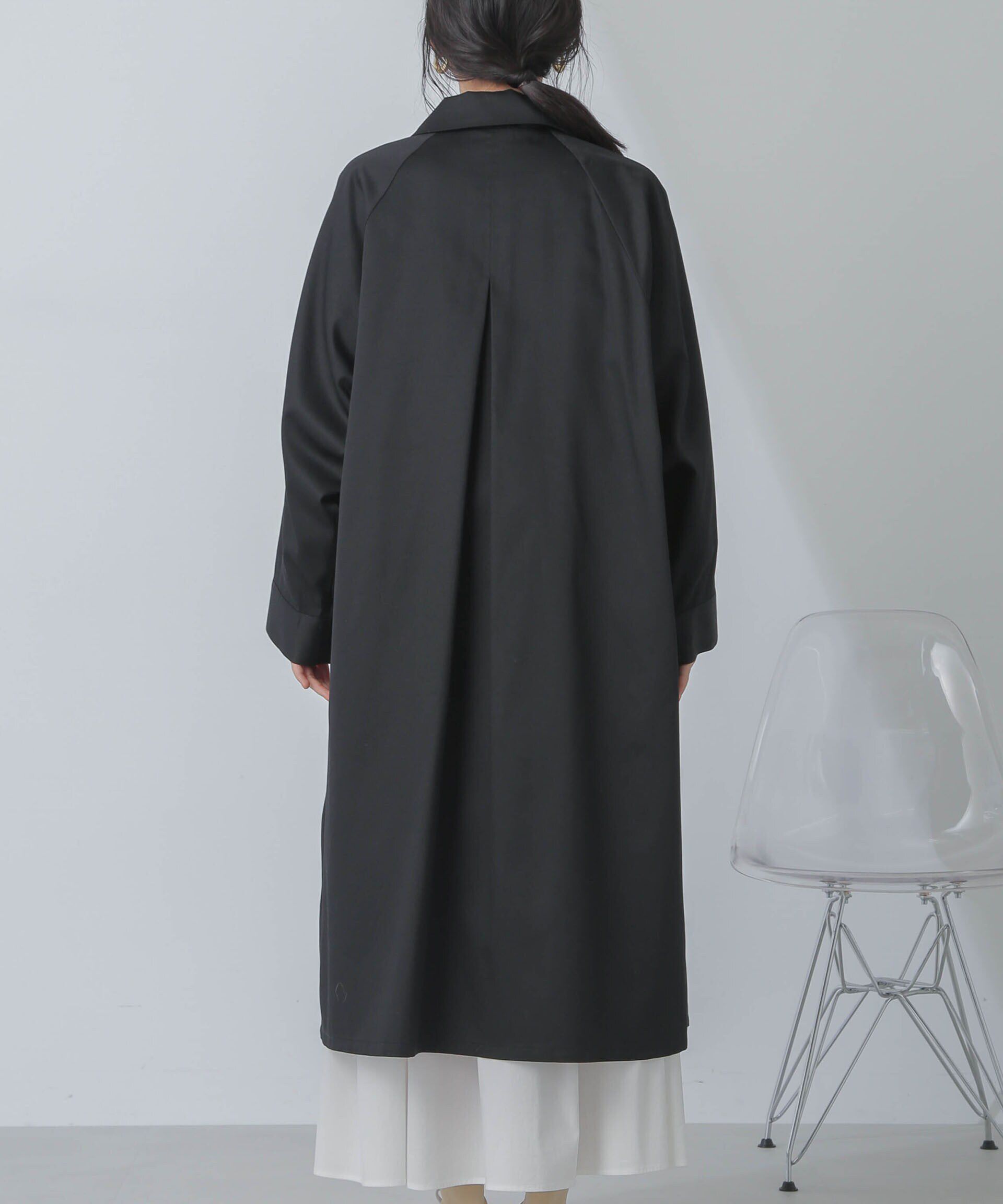 nano･universe「撥水＆花粉ガード加工2way衿ステンカラーコート」|ステンカラーコート|