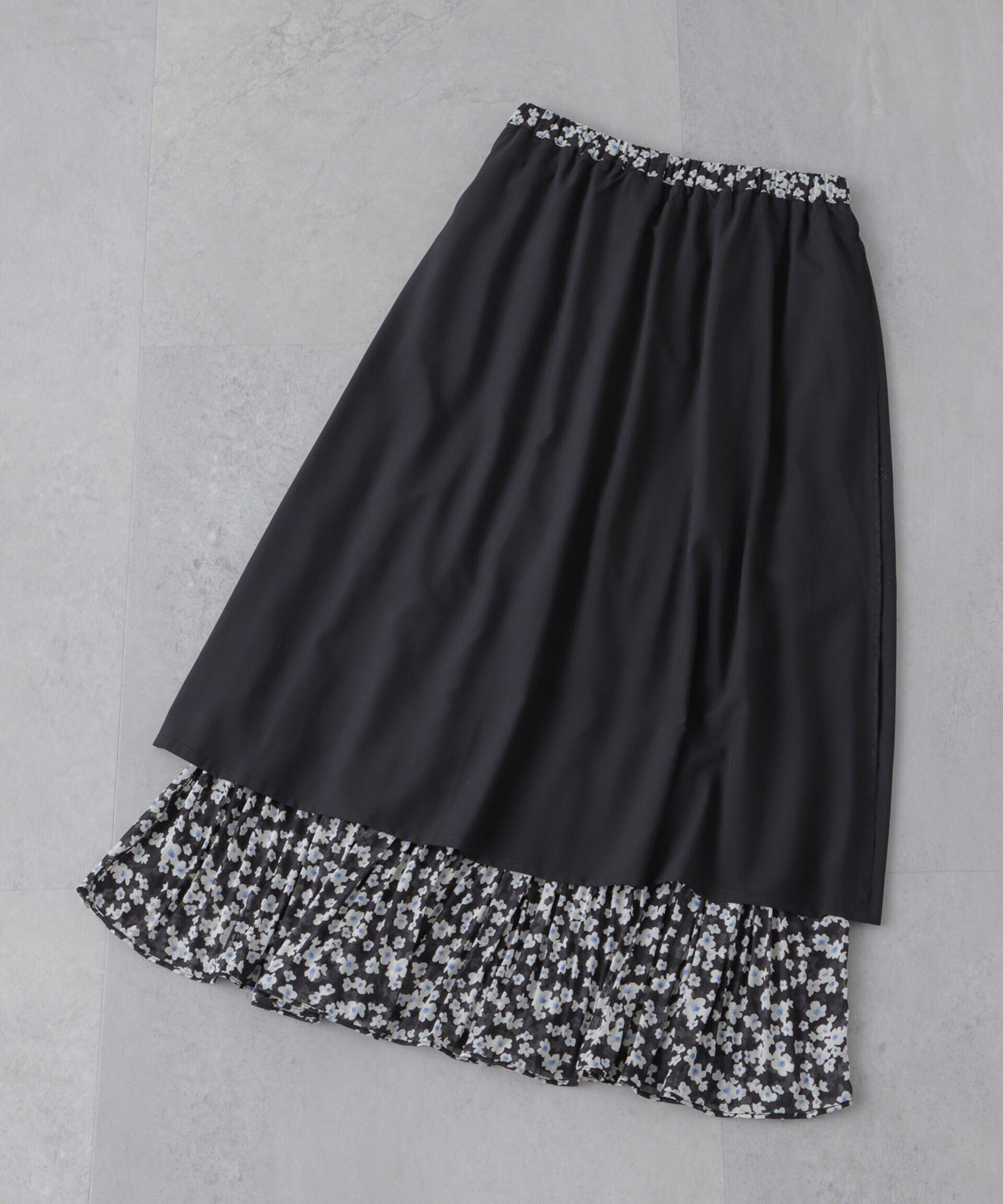 nano･universe「小花柄マジョリカプリーツスカート」|スカート|