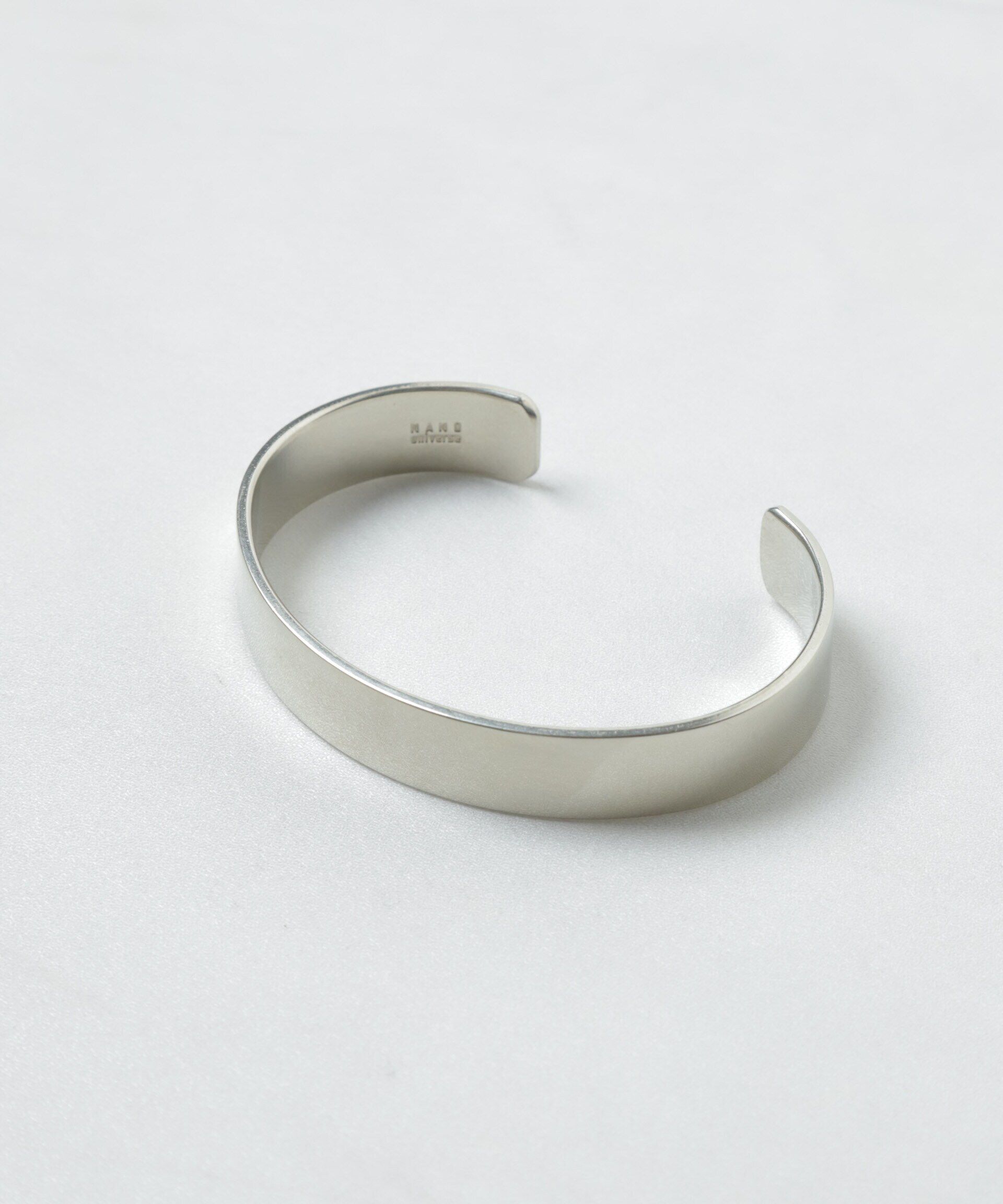 nano･universe「「NU jewelry」ジャーマンシルバーナローバングル」|ブレスレット・バングル|