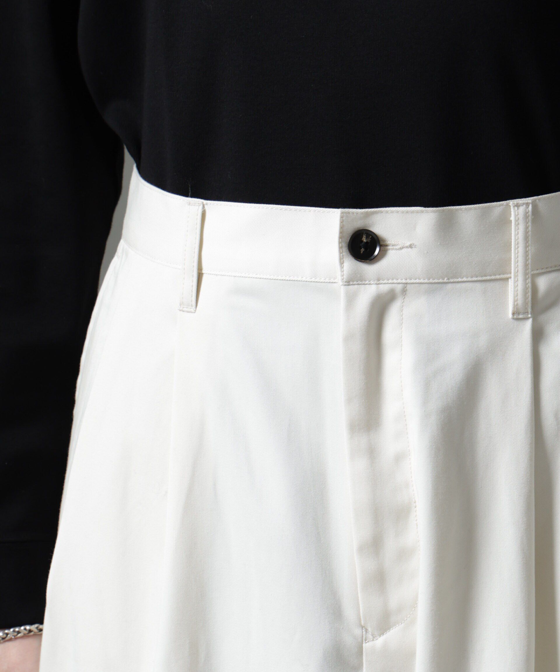 nano･universe「「大人のワイドパンツ」2タックワイドトラウザーズ」|チノ|