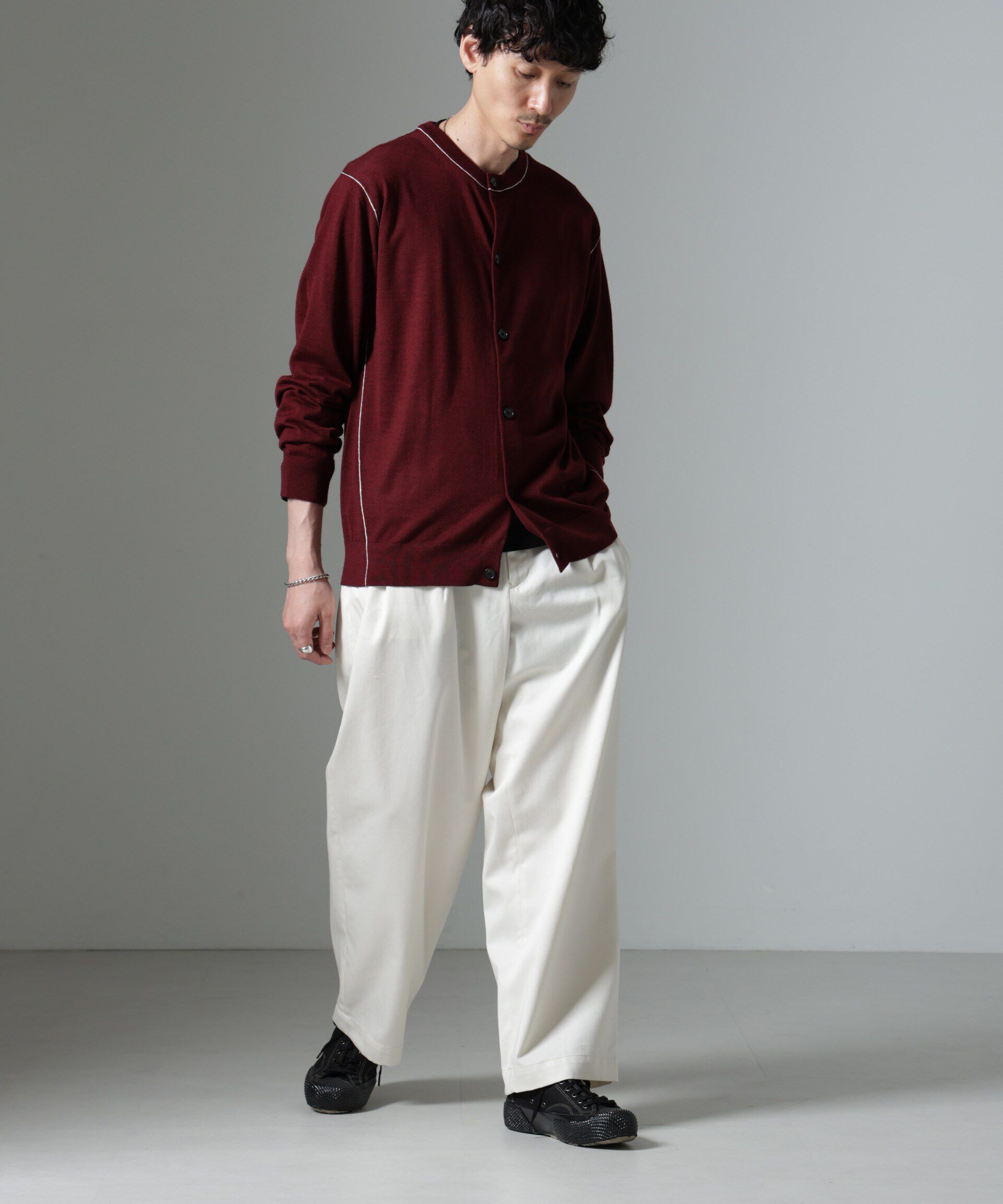 nano･universe「「大人のワイドパンツ」2タックワイドトラウザーズ」|チノ|