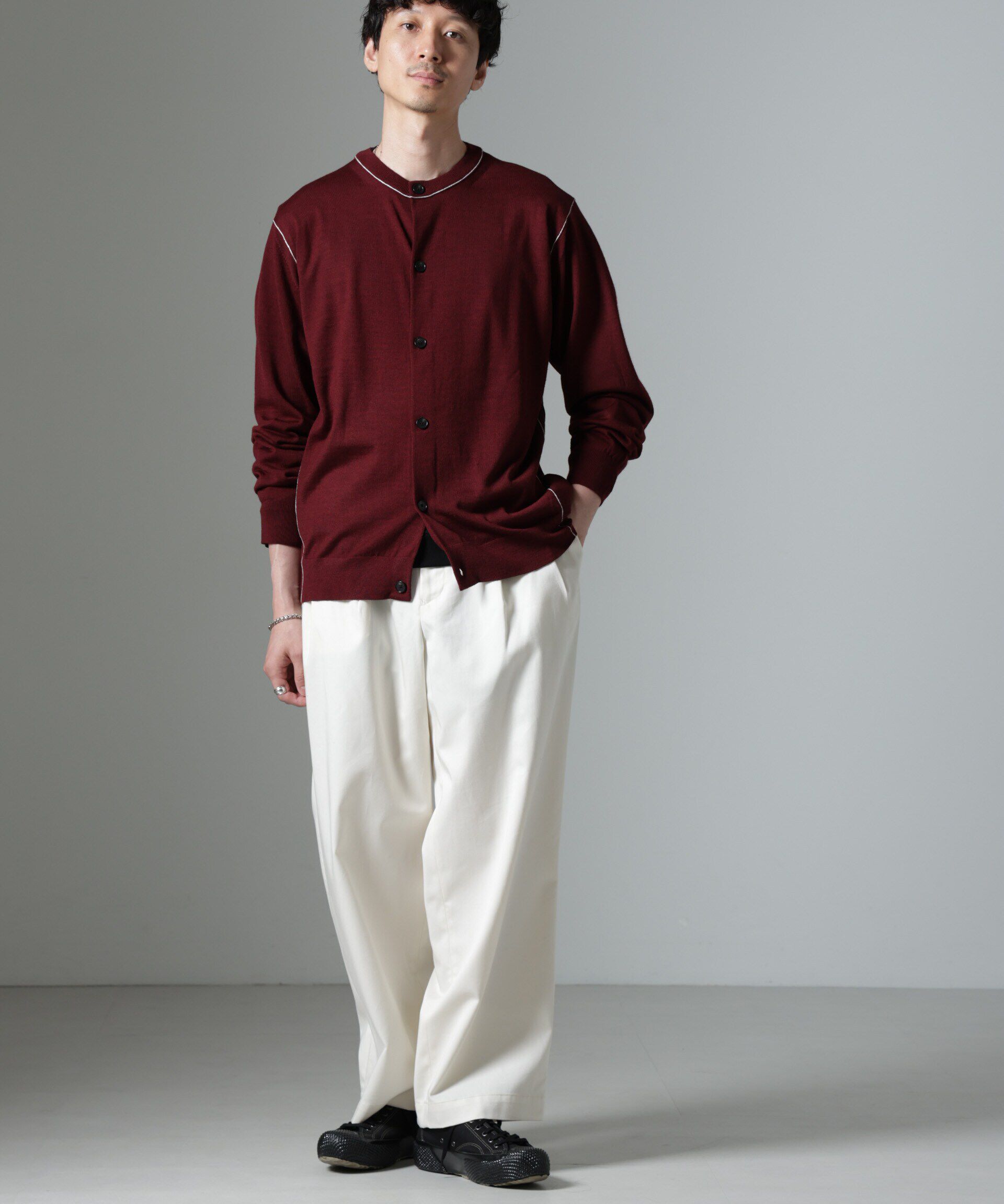 nano･universe「「大人のワイドパンツ」2タックワイドトラウザーズ」|チノ|