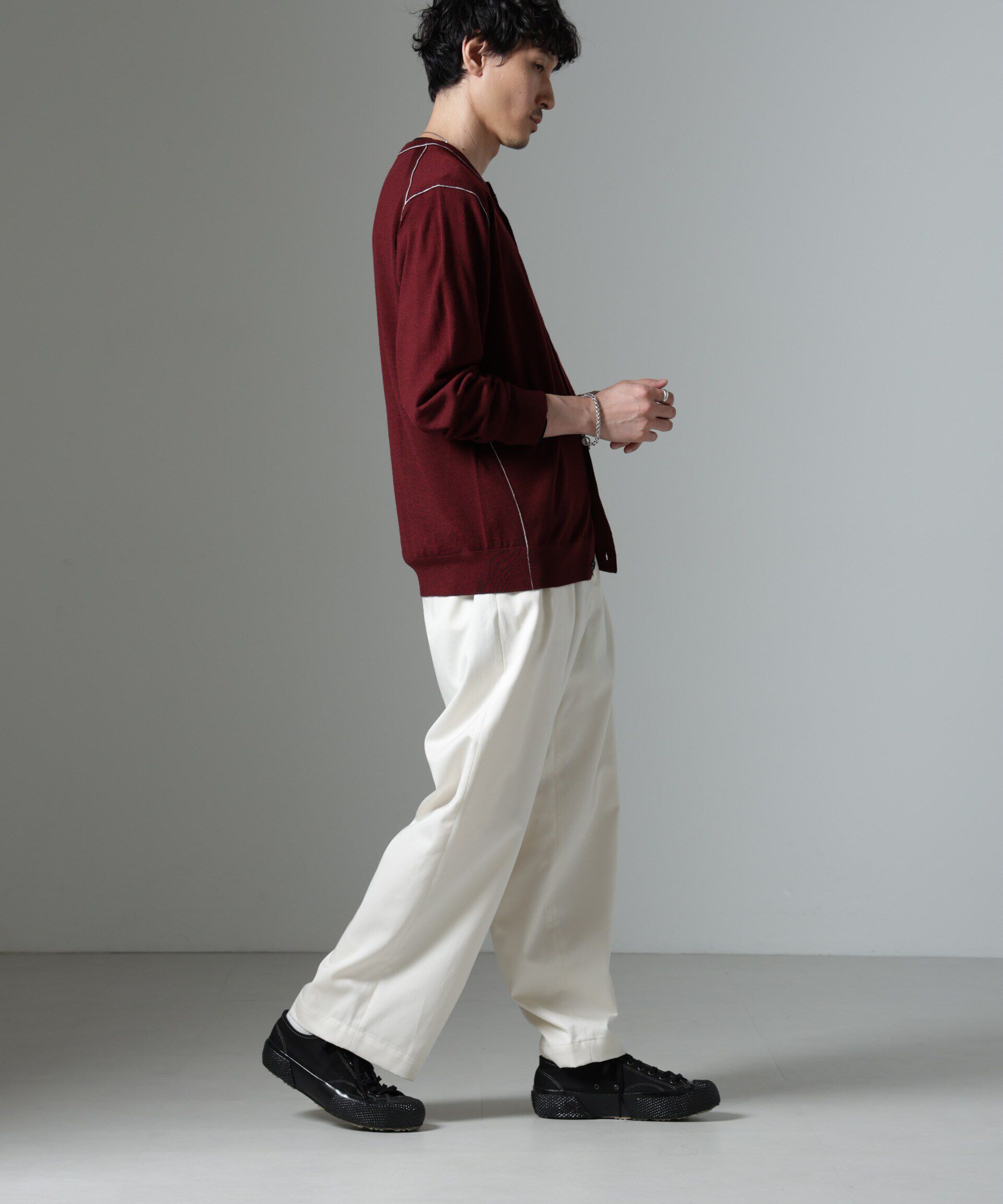 nano･universe「「大人のワイドパンツ」2タックワイドトラウザーズ」|チノ|