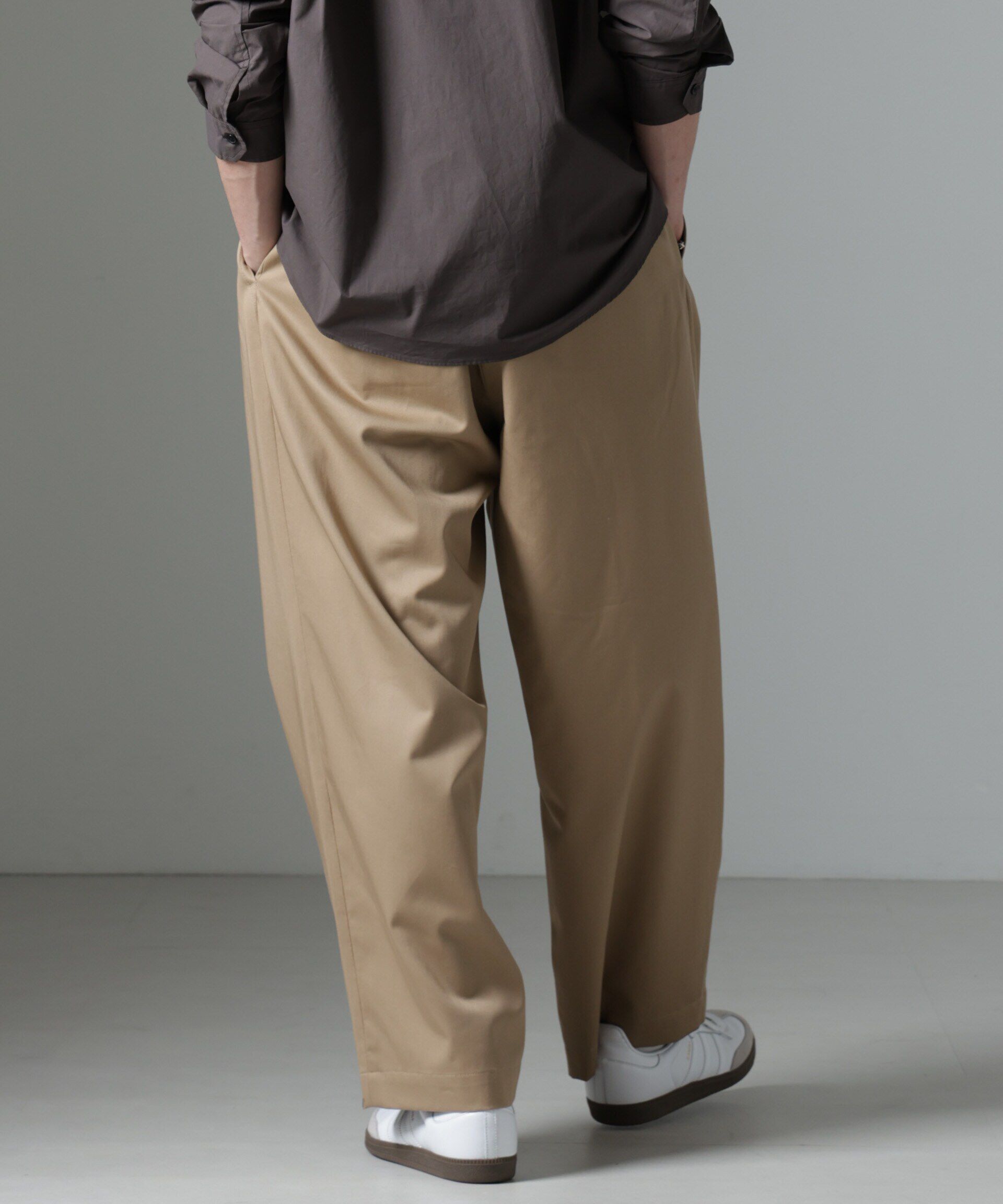 nano･universe「「大人のワイドパンツ」2タックワイドトラウザーズ」|チノ|