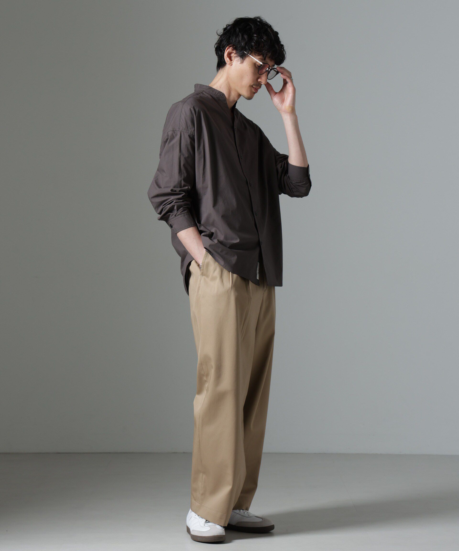 nano･universe「「大人のワイドパンツ」2タックワイドトラウザーズ」|チノ|