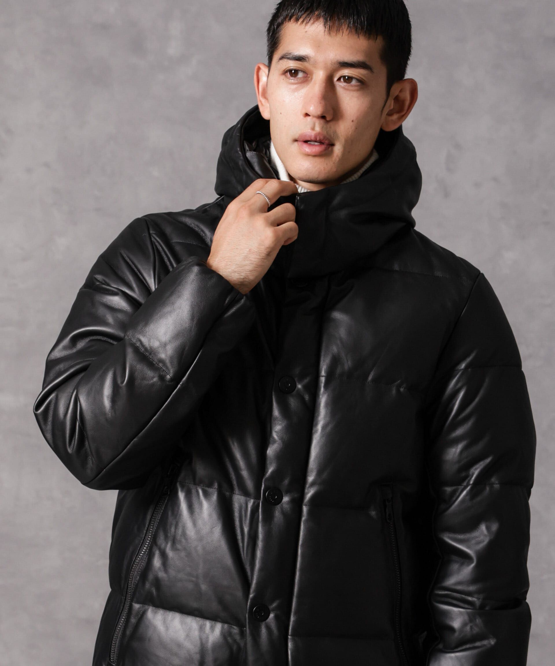 nano･universe「「西川ダウン(R)」ラムレザーG2ダウン」|ダウン|