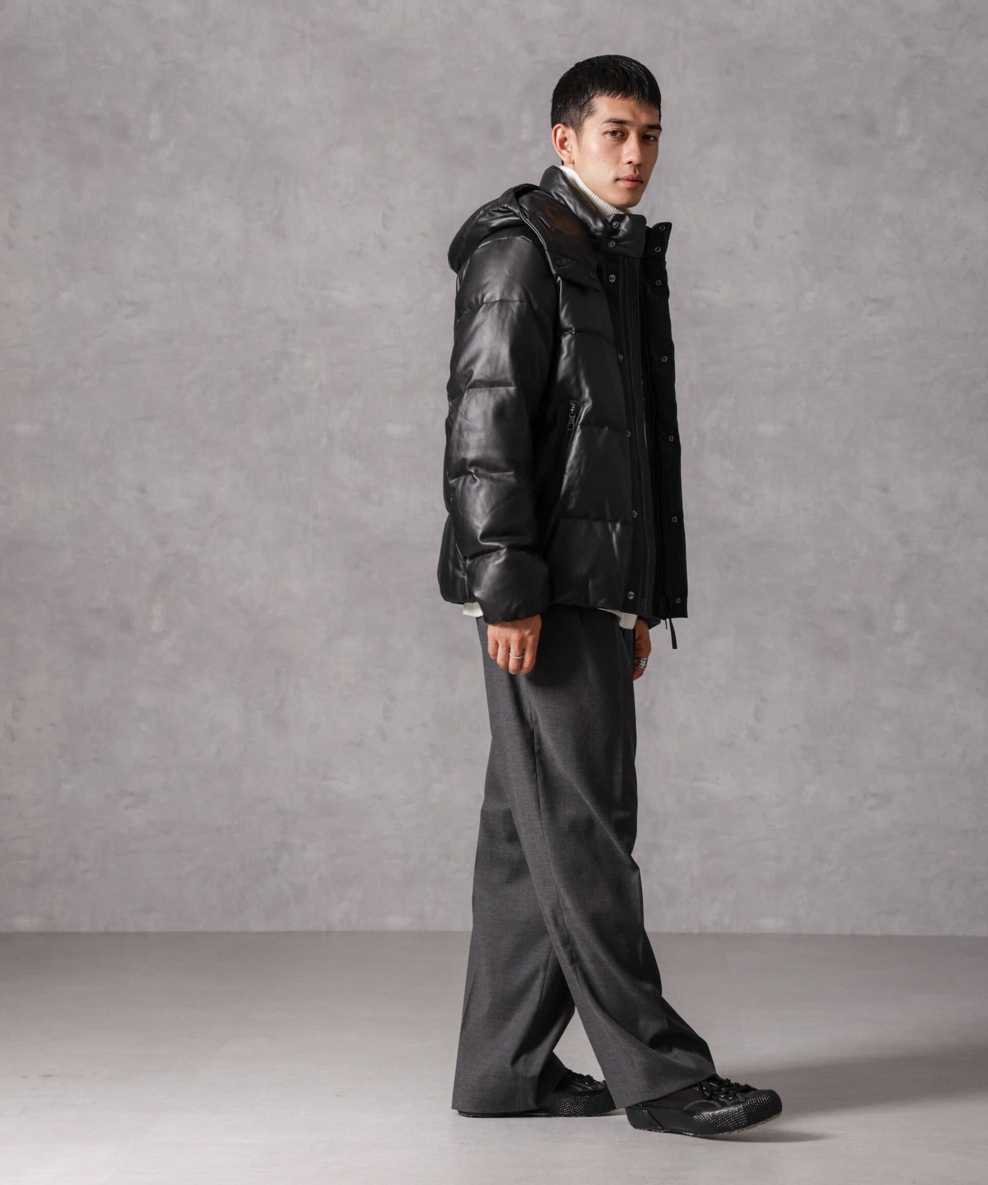 nano･universe「「西川ダウン(R)」ラムレザーG2ダウン」|ダウン|